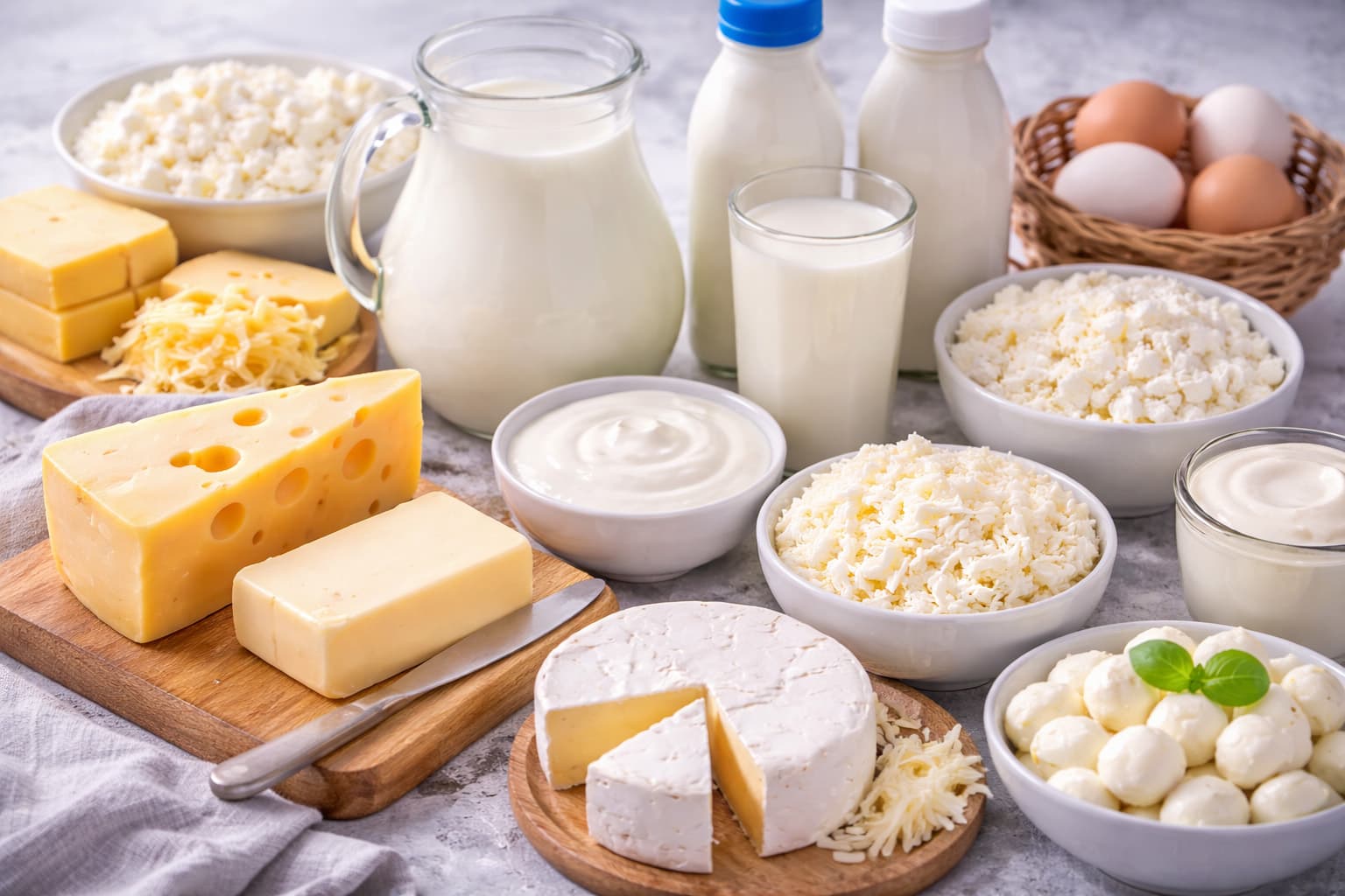 daairy products and frozen foods