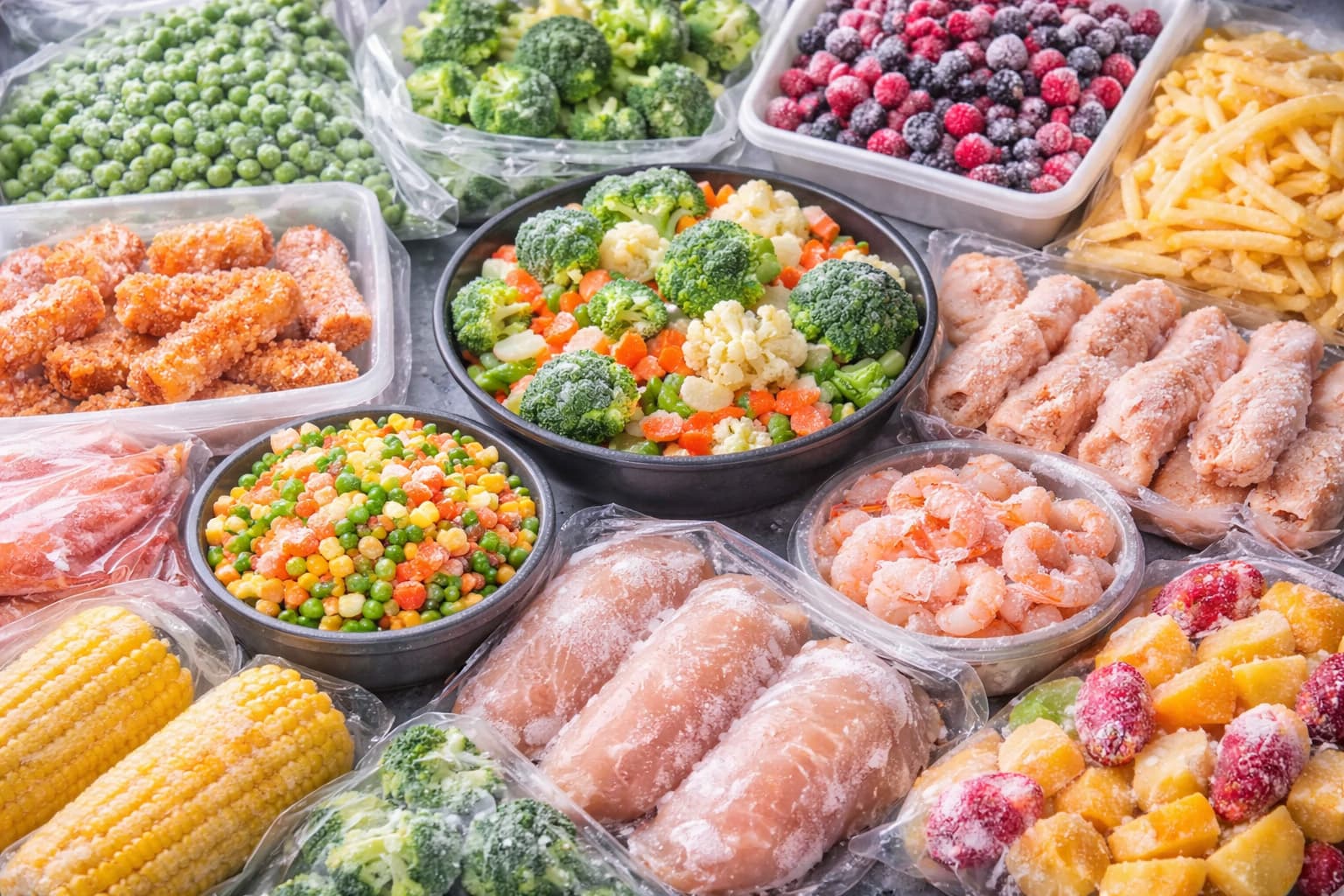 daairy products and frozen foods