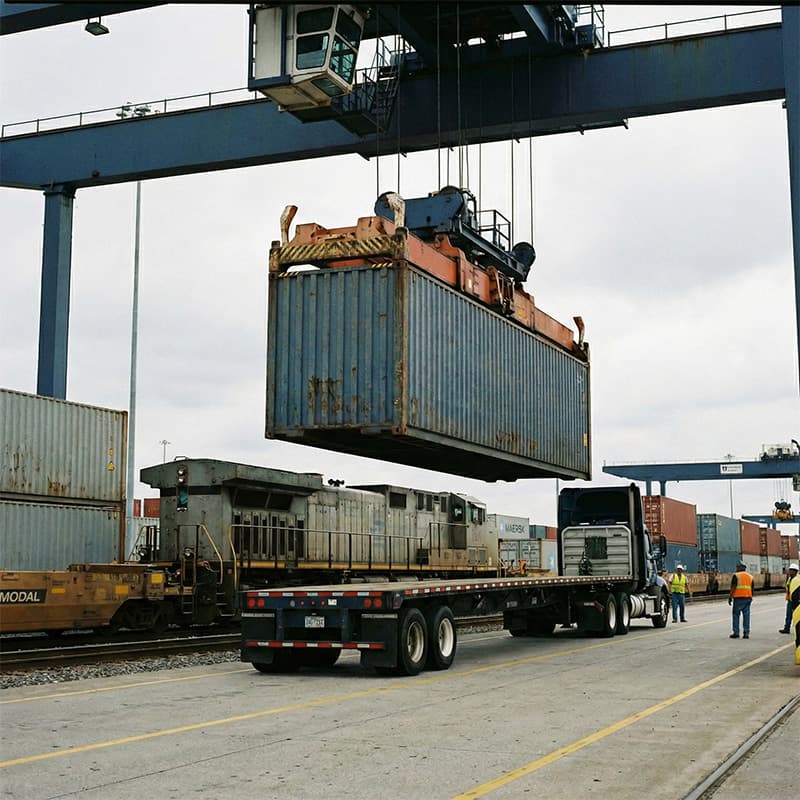 Intermodal truck and train