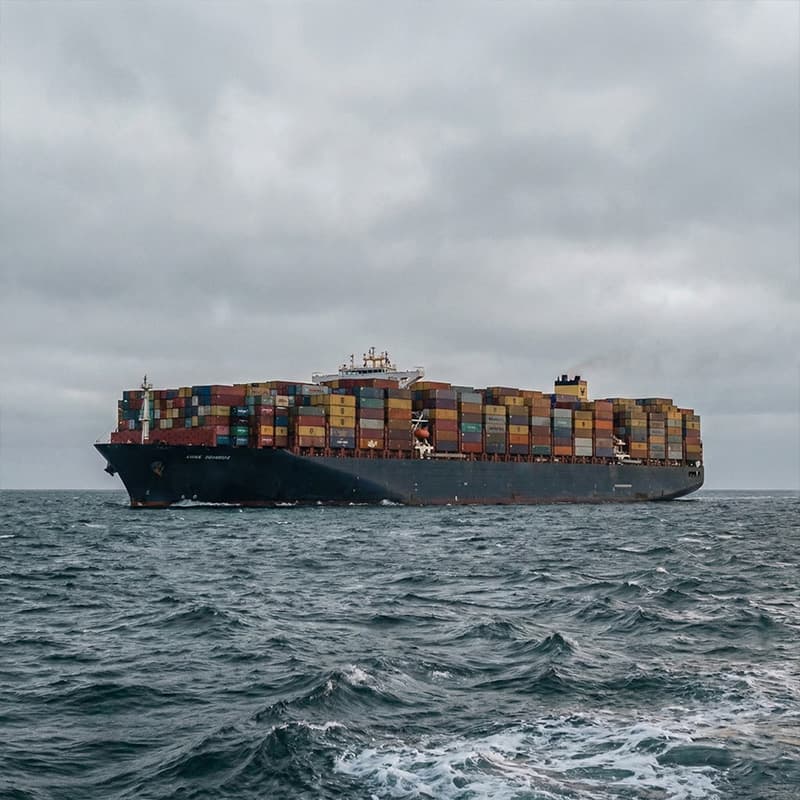 Sea freight cargo ship